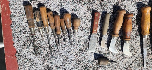 Vintage wood handle hand - vintage,